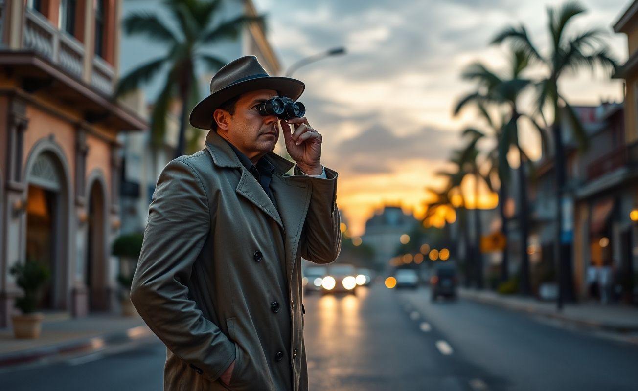 Detetive particular trabalhando em Aracaju