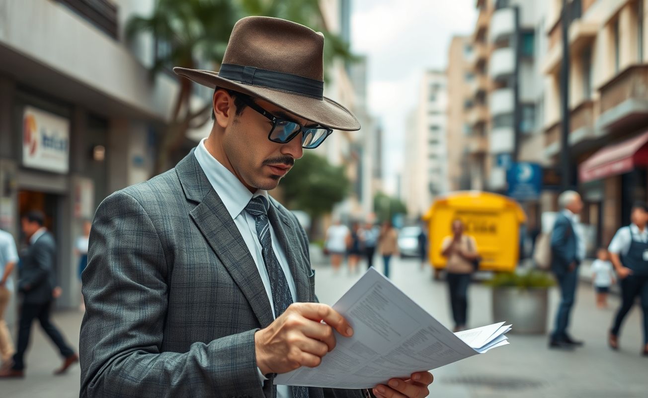 Detetive particular realizando investigação em Belém