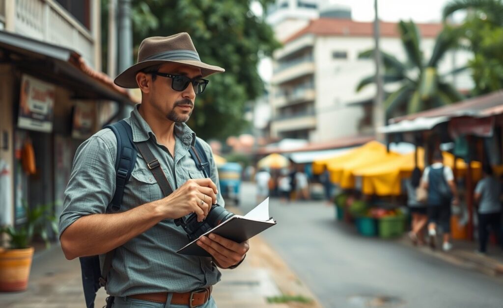 Detetive particular trabalhando em Belém