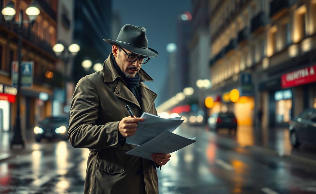 Detetive particular trabalhando em Curitiba