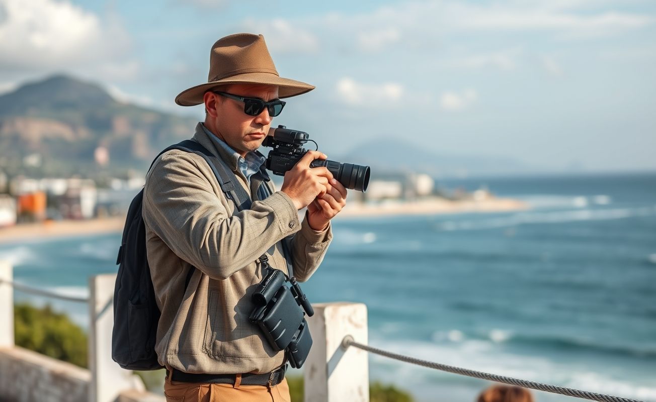 Detetive particular trabalhando em Florianópolis