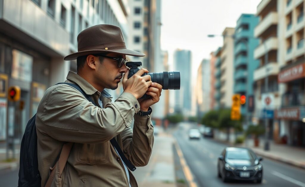 Detetive particular trabalhando em Goiânia