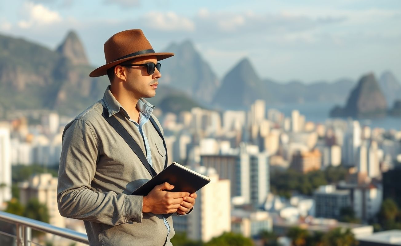 Detetive particular trabalhando no Rio de Janeiro