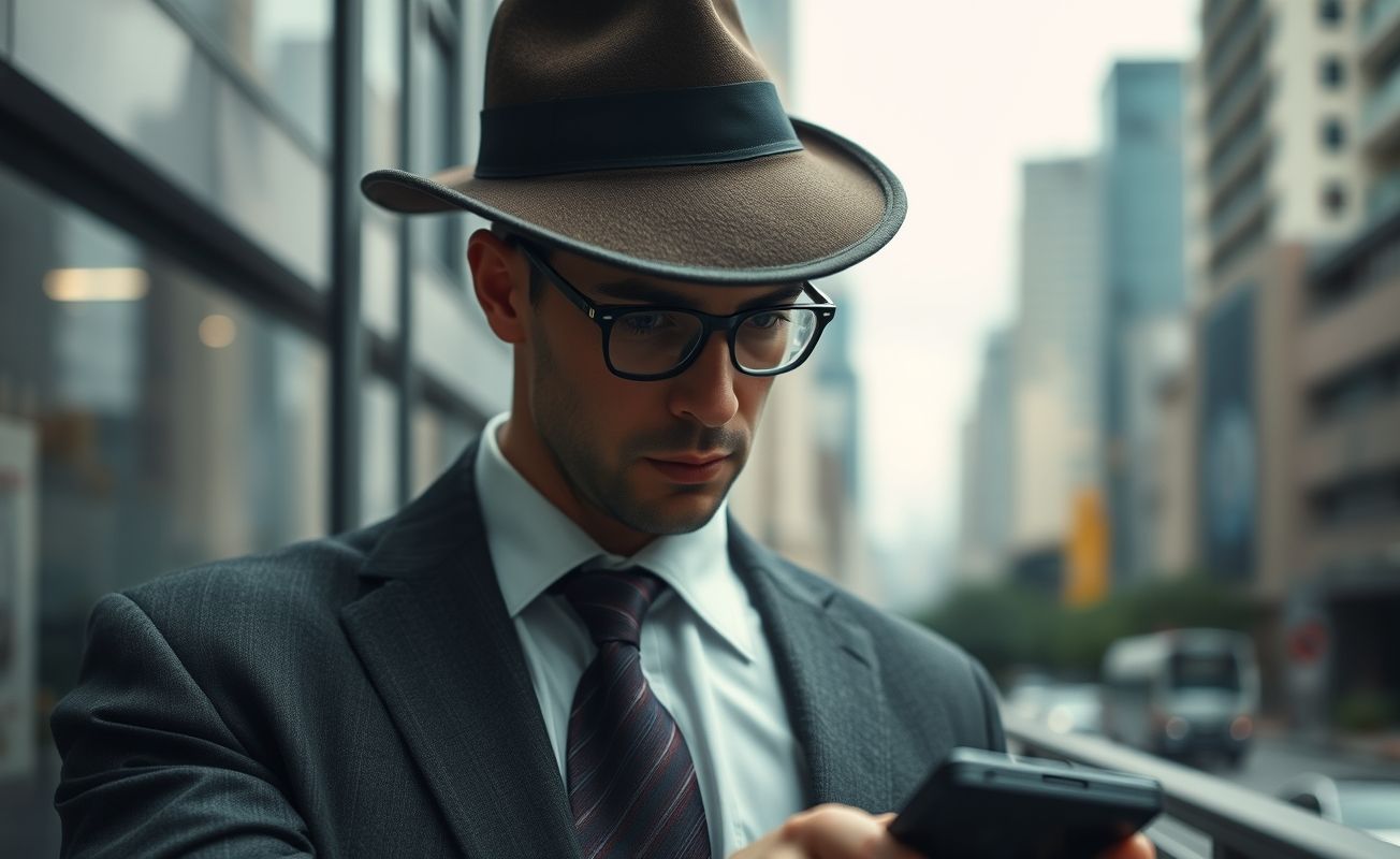 Detetive particular em ação na cidade de São Paulo