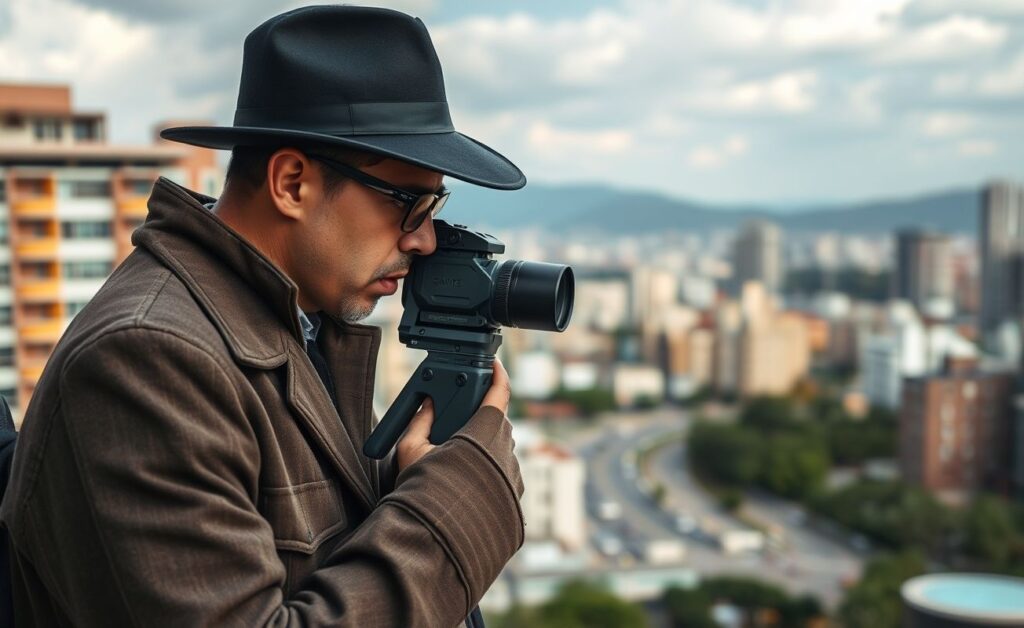 Detetive particular realizando investigação em SJC