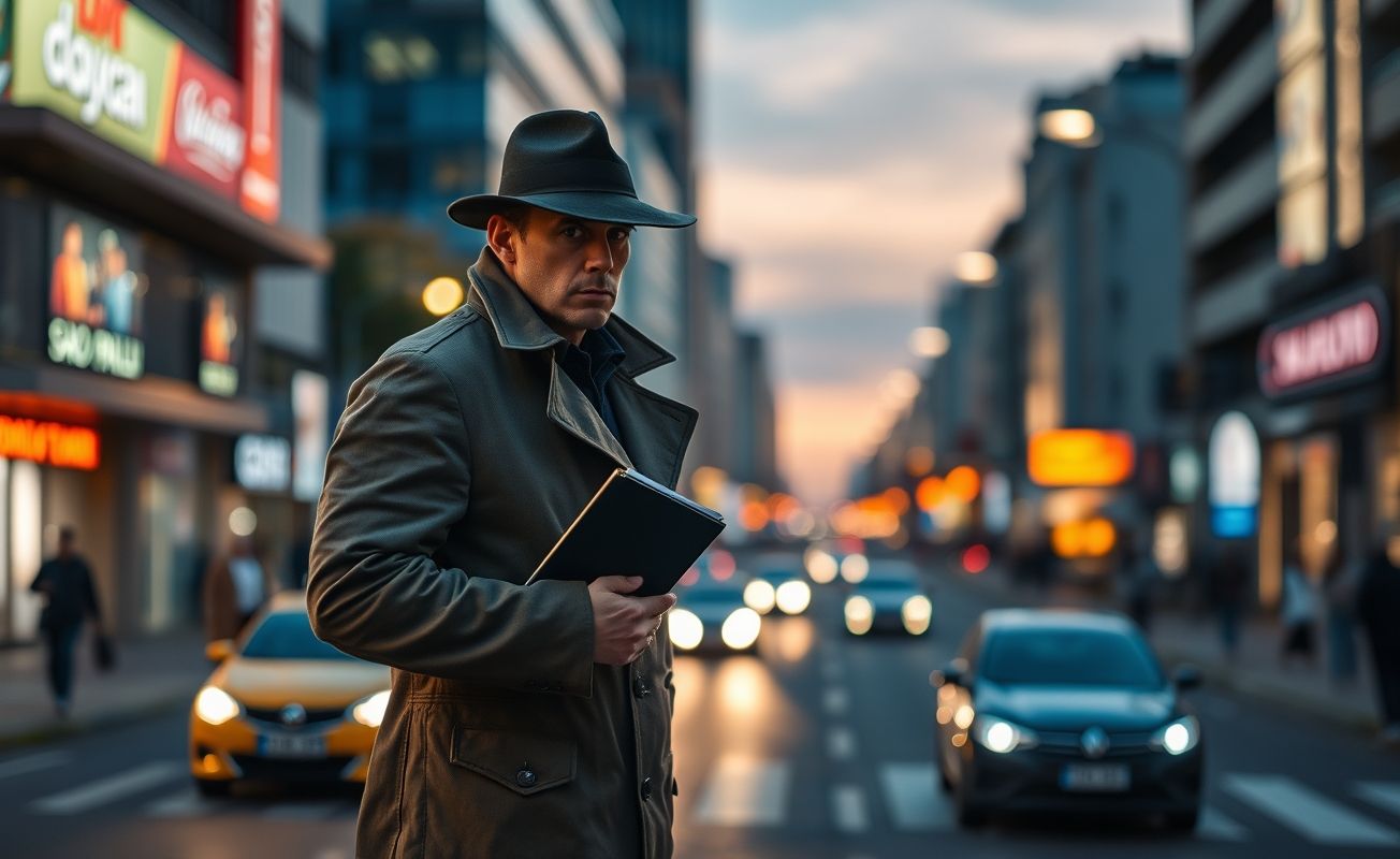 Detetive particular trabalhando em São Paulo