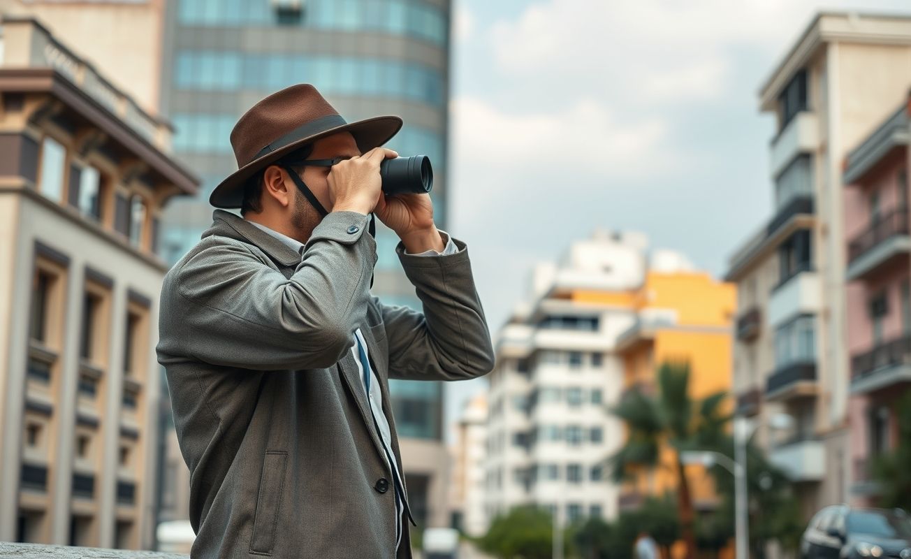 Detetive particular realizando vigilância em Teresina