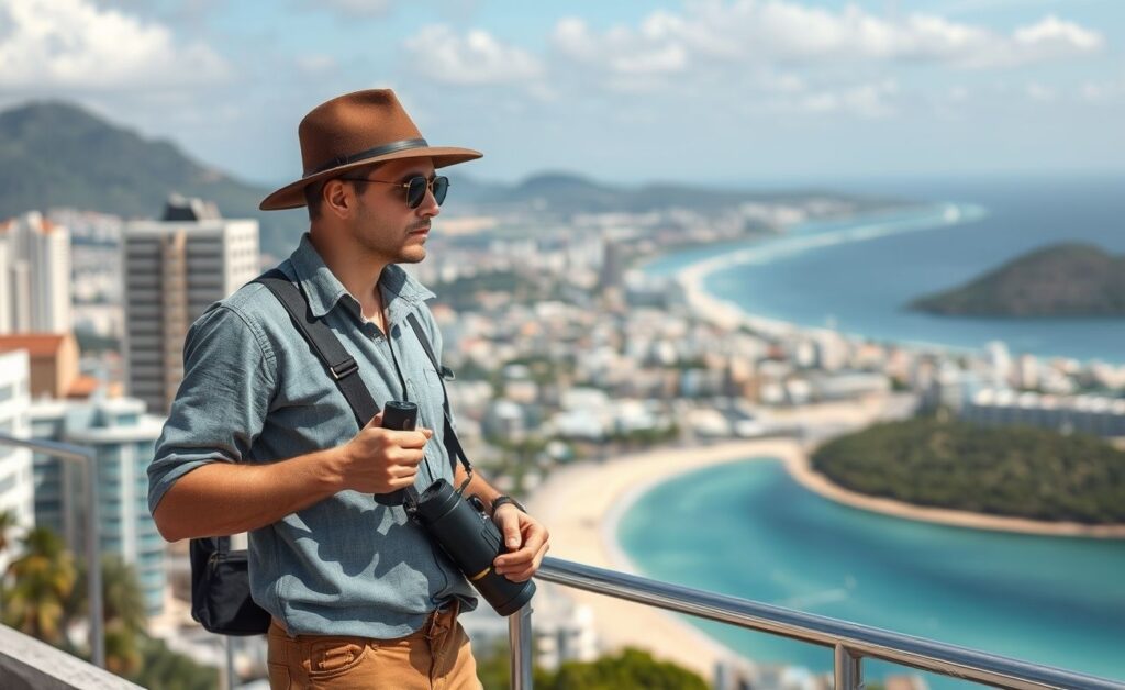 Detetive particular trabalhando em Florianópolis