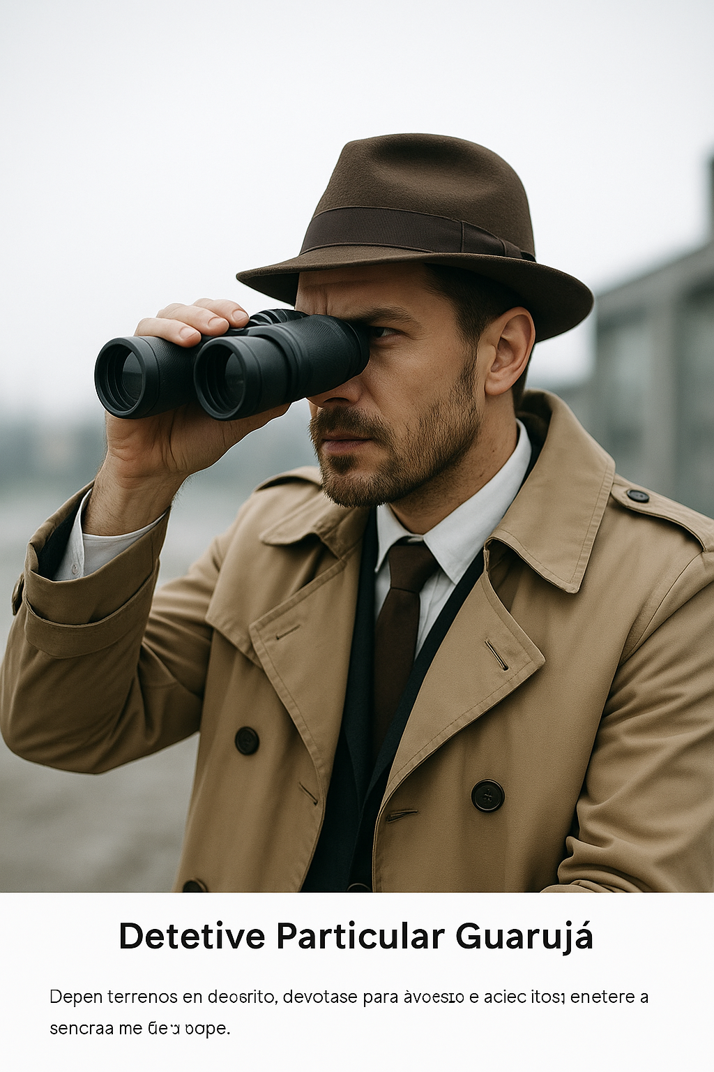 O Detetive Particular Guarujá da equipe Detetives 007 atua com total discrição e profissionalismo em casos de investigação conjugal, empresarial, familiar e de localização de pessoas. Nossa missão é oferecer soluções seguras e confiáveis para clientes que buscam a verdade sem comprometer sua privacidade.